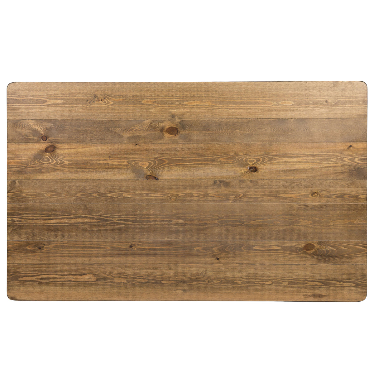 Flash Furniture XA-F-60X38-GG 60" x 38" Rectangular Antique Rustic Solid Pine Farm Dining Table - View 8