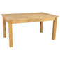 Flash Furniture XA-F-60X38-LN-GG 60" x 38" Rectangular Light Natural Solid Pine Farm Dining Table - Main view