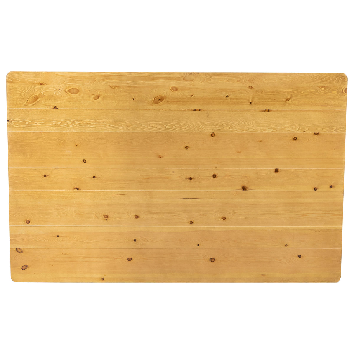 Flash Furniture XA-F-60X38-LN-GG 60" x 38" Rectangular Light Natural Solid Pine Farm Dining Table - View 7