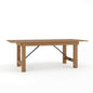 Flash Furniture XA-F-84X40-GG 7' x 40" Rectangular Antique Rustic Solid Pine Folding Farm Table - Main view