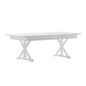 Flash Furniture XA-F-84X40-XLEGS-WH-GG Solid Pine Farm Dining Table with X-Style Legs in Antique Rustic White-7' x 40" - Main view