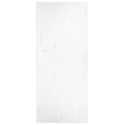 Flash Furniture XA-F-96X40-WH-GG 8' x 40" Rectangular Antique Rustic White Solid Pine Folding Farm Table - View 8