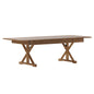 Flash Furniture XA-F-96X40-XLEGS-GG Solid Pine Farm Dining Table with X-Style Legs in Antique Rustic - 8' x 40" - Main view