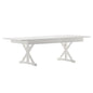 Flash Furniture XA-F-96X40-XLEGS-WH-GG Solid Pine Farm Dining Table with X-Style Legs in Antique Rustic White-8' x 40" - Main view