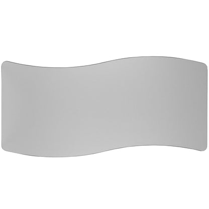 Flash Furniture XU-A3060-CON-GY-T-A-GG 26"W x 60"L Rectangular Wave Collaborative Grey Adjustable Height Activity Table (Grey Top/Black Frame) - View 7