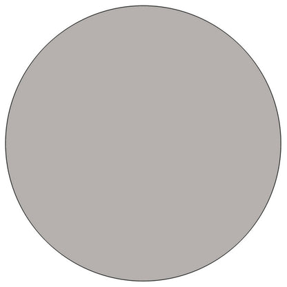 Flash Furniture XU-A42-RND-GY-H-A-GG 42" Round Grey HP Laminate Activity Table - Standard Height Adjustable Legs (Gray Top/Black Frame) - View 2