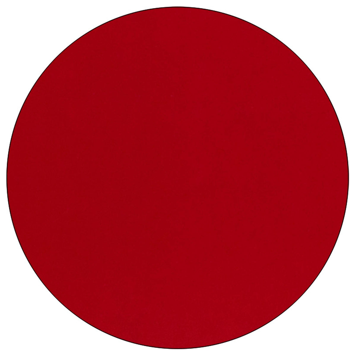 Flash Furniture XU-A42-RND-RED-T-A-CAS-GG Mobile 42" Round Red Thermal Laminate Activity Table - Height Adjustable Legs (Red Top/Black Frame) - View 2