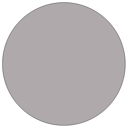 Flash Furniture XU-A48-RND-GY-T-A-GG 48" Round Grey Thermal Laminate Activity Table - Standard Height Adjustable Legs (Gray Top/Black Frame) - View 5