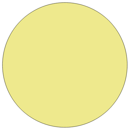 Flash Furniture XU-A48-RND-YEL-T-A-CAS-GG Mobile 48" Round Yellow Thermal Laminate Activity Table - Height Adjustable Legs (Yellow Top/Black Frame) - View 2