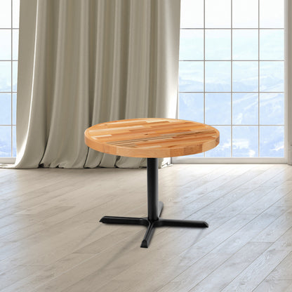 Flash Furniture XU-BB30RD-GG 30" Round Butcher Block Style Table Top - Restaurant Table Top - View 2