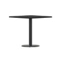 Flash Furniture XU-BLKTB-3030-TR18-GG 30" Square Black Laminate Table Top with 18" Round Table Height Base - Main view