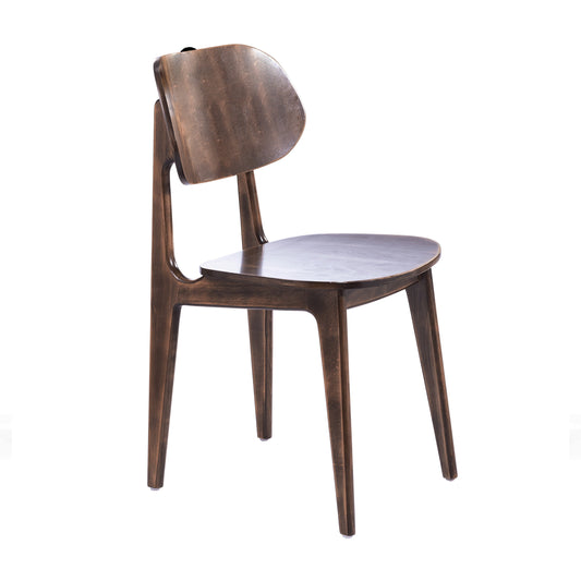 Flash Furniture XU-CH10367-3-ANTCPR-GG Commercial Solid Wood Dining Chair with Curved Backrest in Antique Copper - Main view