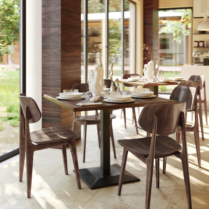 Flash Furniture XU-CH10367-3-ANTCPR-GG Commercial Solid Wood Dining Chair with Curved Backrest in Antique Copper - View 2