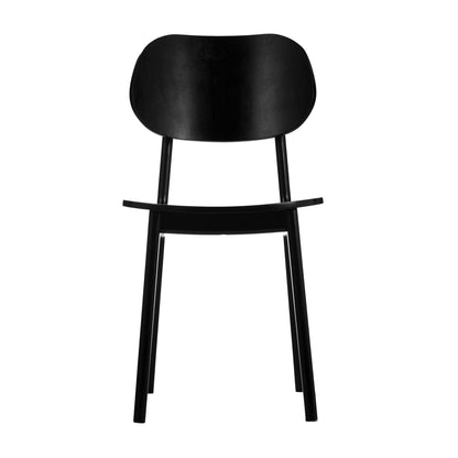 Flash Furniture XU-CH10367-3-BLK-GG Commercial Solid Wood Dining Chair with Curved Backrest in Black - View 12