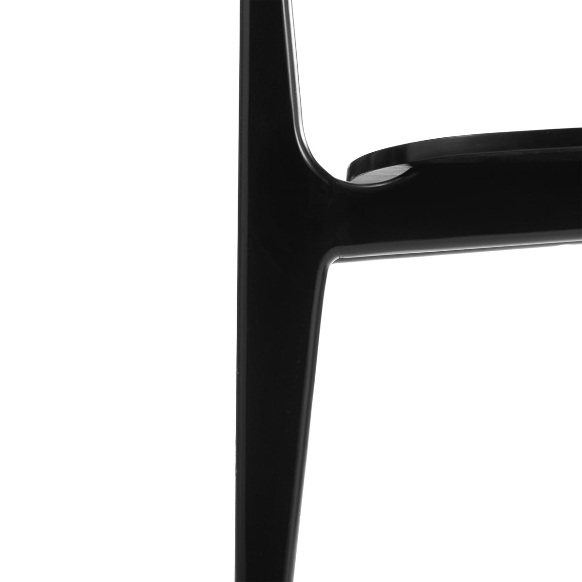 Flash Furniture XU-CH10367-3-BLK-GG Commercial Solid Wood Dining Chair with Curved Backrest in Black - View 13