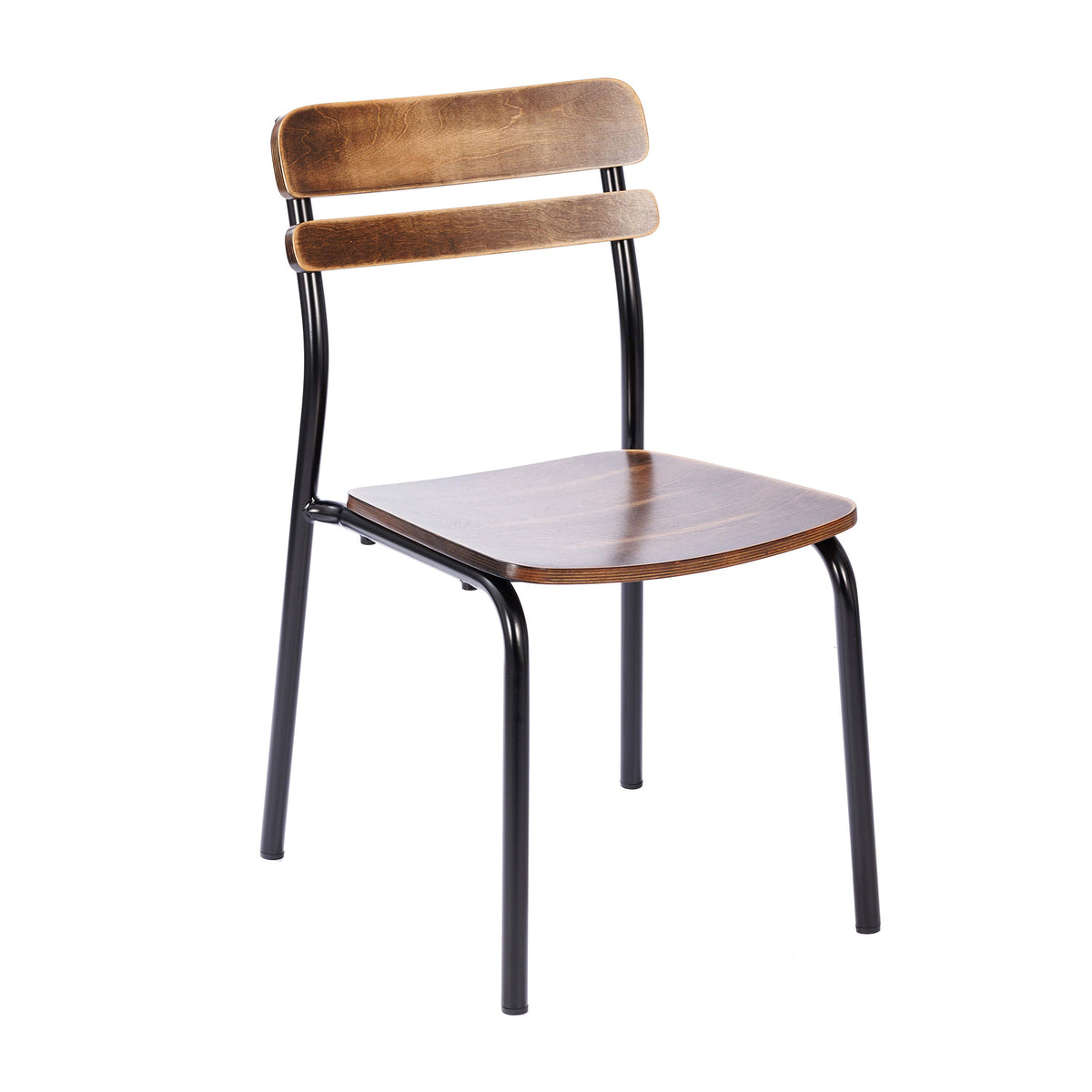 Flash Furniture XU-CH10443-ANTCPR-GG Commercial Solid Wood Dining Chair with Black Frame and Antique Copper Finish - Main view