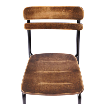 Flash Furniture XU-CH10443-ANTCPR-GG Commercial Solid Wood Dining Chair with Black Frame and Antique Copper Finish - View 11