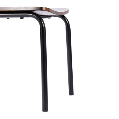 Flash Furniture XU-CH10443-ANTCPR-GG Commercial Solid Wood Dining Chair with Black Frame and Antique Copper Finish - View 12