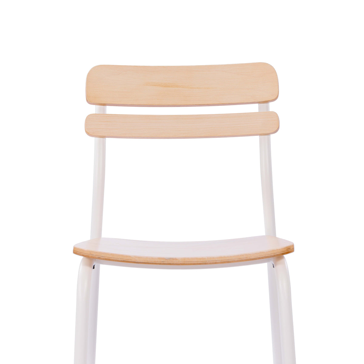 Flash Furniture XU-CH10443-ANTWHT-GG Commercial Solid Wood Dining Chair with White Frame and Antique White Finish - View 8