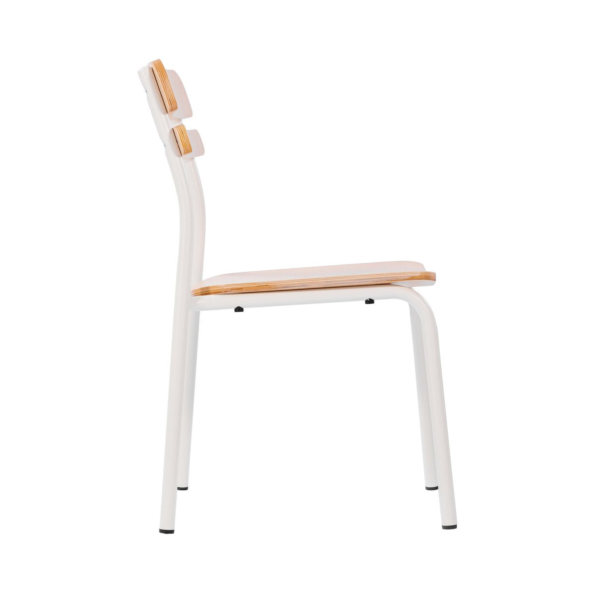 Flash Furniture XU-CH10443-ANTWHT-GG Commercial Solid Wood Dining Chair with White Frame and Antique White Finish - View 9