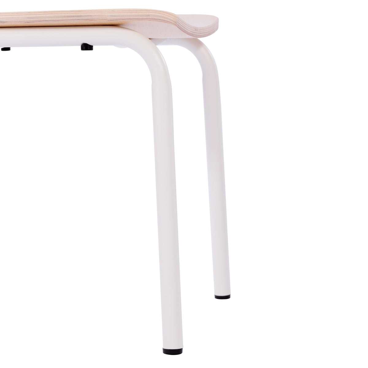 Flash Furniture XU-CH10443-ANTWHT-GG Commercial Solid Wood Dining Chair with White Frame and Antique White Finish - View 12