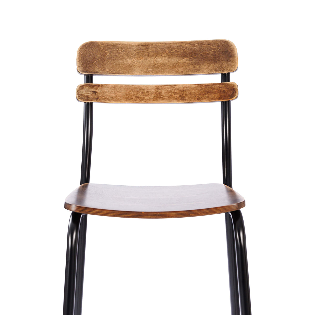 Flash Furniture XU-CH10443B-ANTCPR-GG Commercial Solid Wood Bar Stool with Black Frame and Antique Copper Finish - View 7