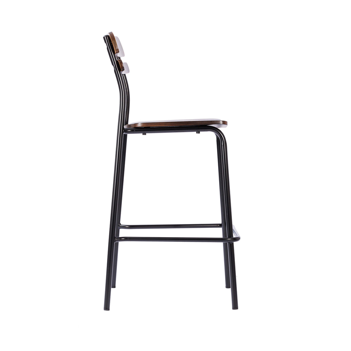 Flash Furniture XU-CH10443B-ANTCPR-GG Commercial Solid Wood Bar Stool with Black Frame and Antique Copper Finish - View 8
