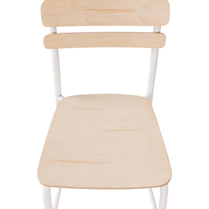Flash Furniture XU-CH10443B-ANTWHT-GG Commercial Solid Wood Bar Stool with White Frame and Antique White Finish - View 10