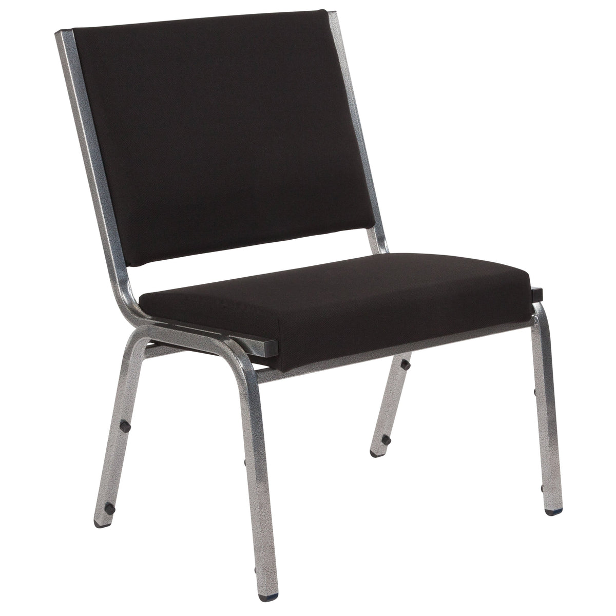 Flash Furniture XU-DG-60442-660-1-BK-GG 950 lb. Rated Black Fabric Bariatric Medical Reception Chair - Main view