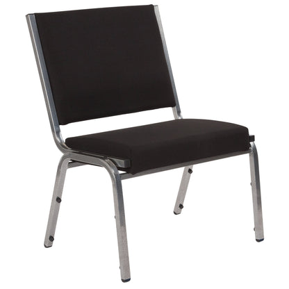 Flash Furniture XU-DG-60442-660-1-BK-GG 950 lb. Rated Black Fabric Bariatric Medical Reception Chair - Main view