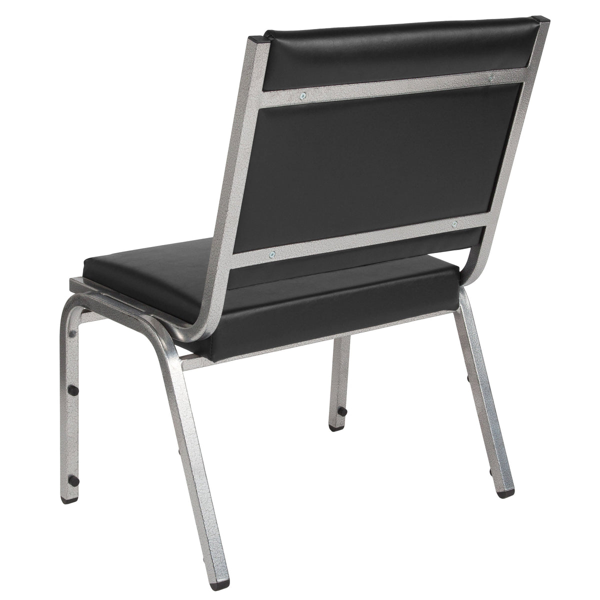 Flash Furniture XU-DG-60442-660-1-BV-GG 950 lb. Rated Black Antimicrobial Vinyl Bariatric Medical Reception Chair - View 5