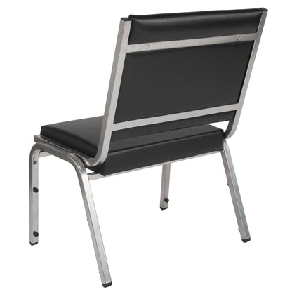 Flash Furniture XU-DG-60442-660-1-BV-GG 950 lb. Rated Black Antimicrobial Vinyl Bariatric Medical Reception Chair - View 5