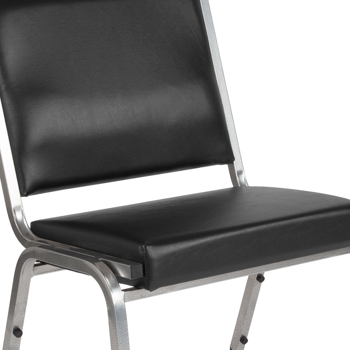 Flash Furniture XU-DG-60442-660-1-BV-GG 950 lb. Rated Black Antimicrobial Vinyl Bariatric Medical Reception Chair - View 6