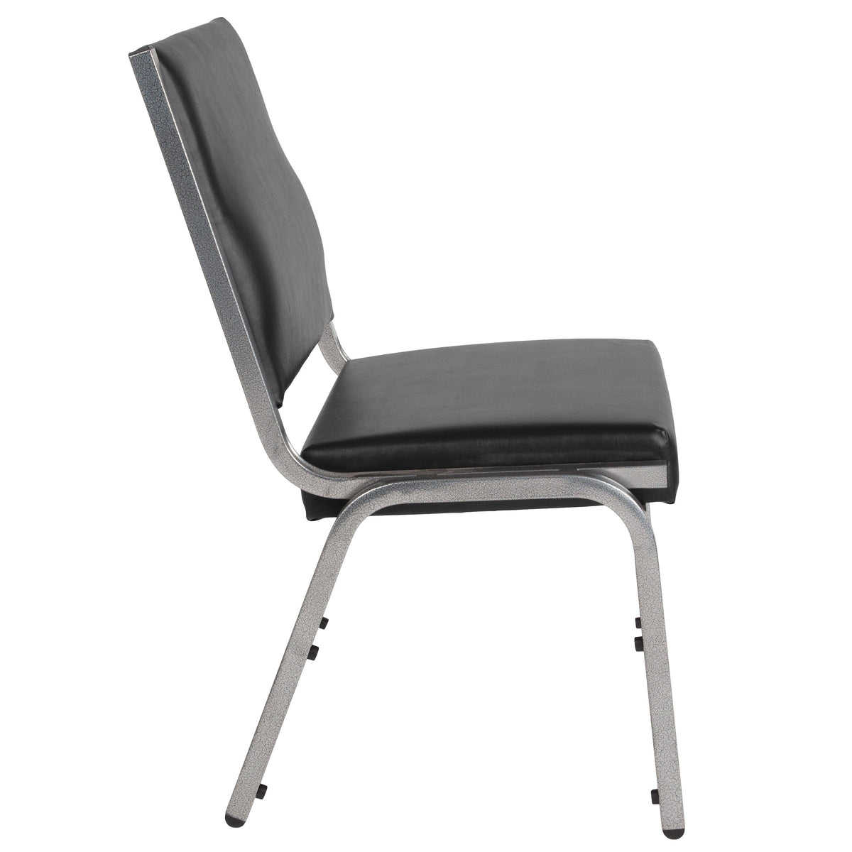 Flash Furniture XU-DG-60442-660-1-BV-GG 950 lb. Rated Black Antimicrobial Vinyl Bariatric Medical Reception Chair - View 7
