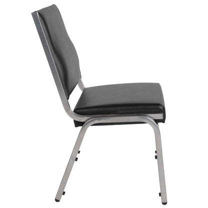 Flash Furniture XU-DG-60442-660-1-BV-GG 950 lb. Rated Black Antimicrobial Vinyl Bariatric Medical Reception Chair - View 7