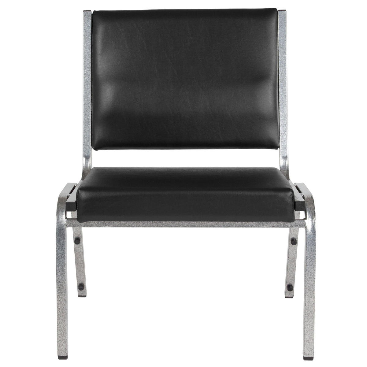 Flash Furniture XU-DG-60442-660-1-BV-GG 950 lb. Rated Black Antimicrobial Vinyl Bariatric Medical Reception Chair - View 8
