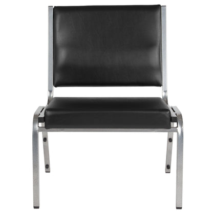 Flash Furniture XU-DG-60442-660-1-BV-GG 950 lb. Rated Black Antimicrobial Vinyl Bariatric Medical Reception Chair - View 8