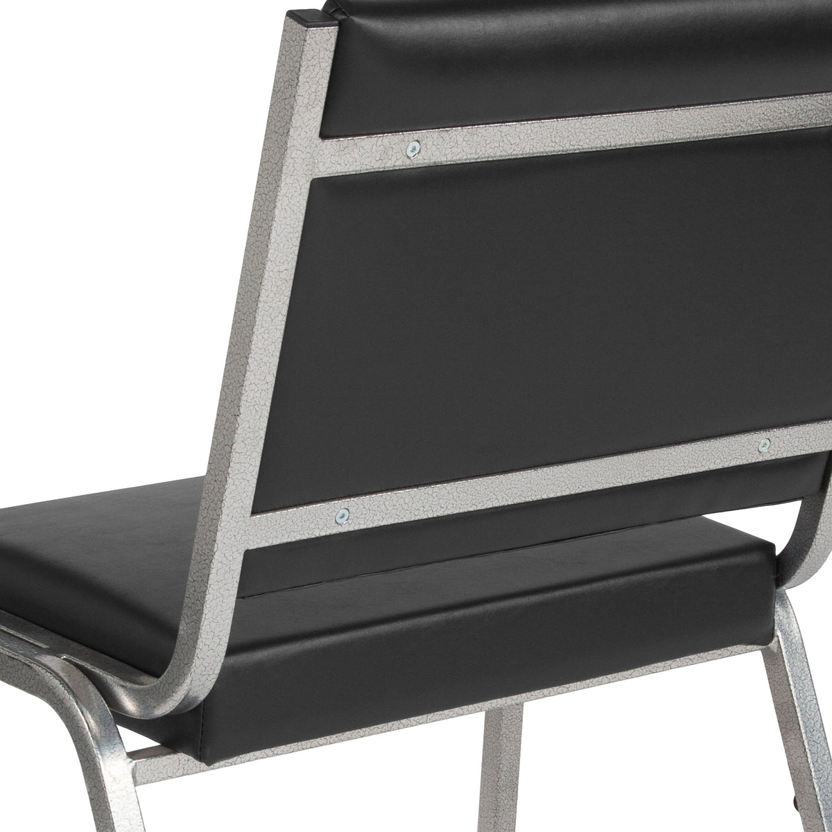 Flash Furniture XU-DG-60442-660-1-BV-GG 950 lb. Rated Black Antimicrobial Vinyl Bariatric Medical Reception Chair - View 9