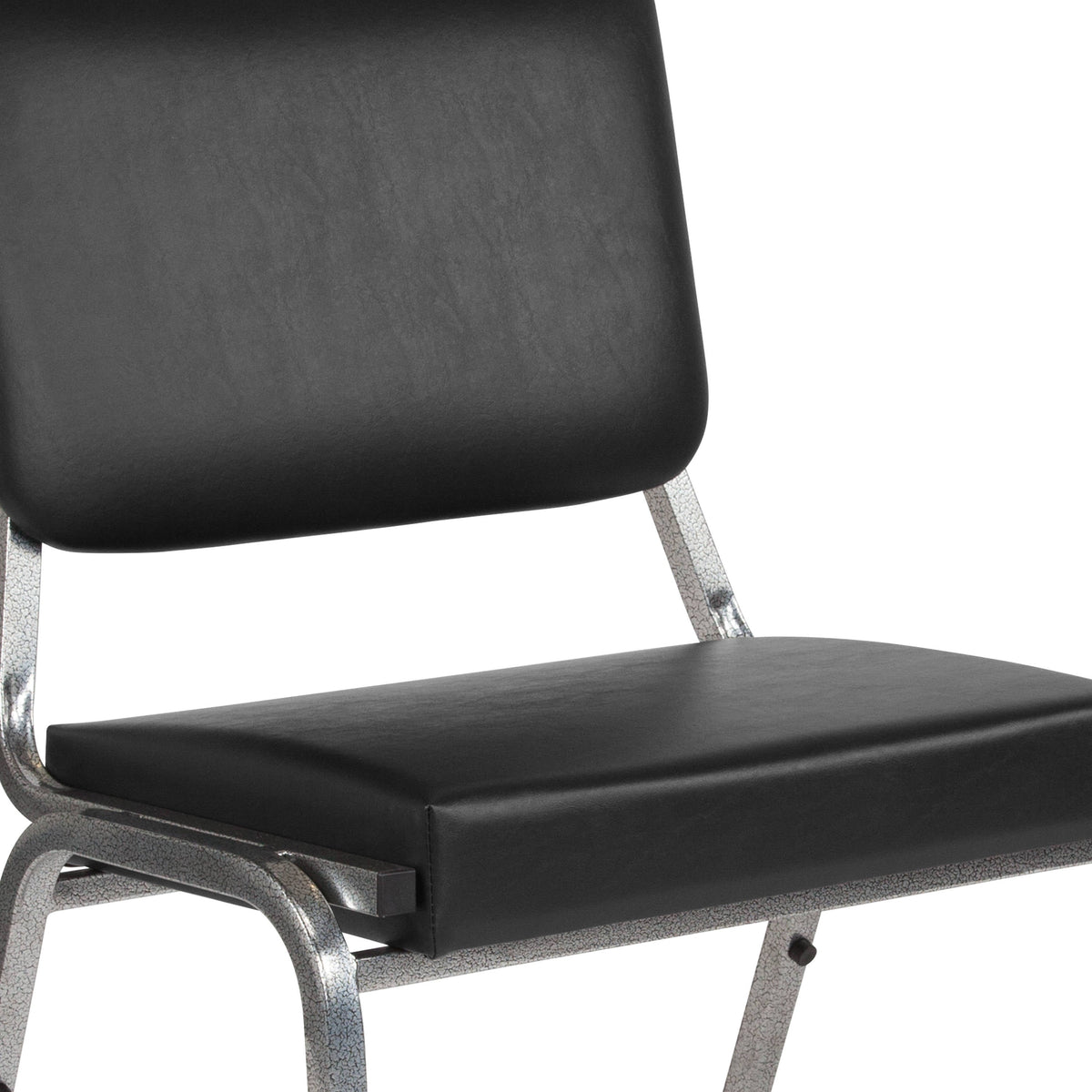 Flash Furniture XU-DG-60442-660-2-BV-GG 1000 lb. Rated Black Antimicrobial Vinyl Bariatric Medical Reception Chair - View 6