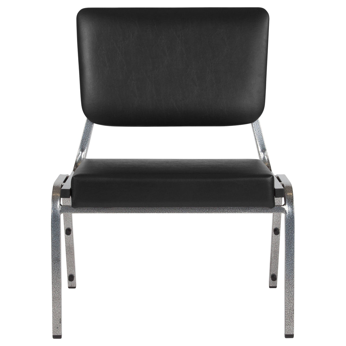 Flash Furniture XU-DG-60442-660-2-BV-GG 1000 lb. Rated Black Antimicrobial Vinyl Bariatric Medical Reception Chair - View 8