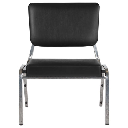 Flash Furniture XU-DG-60442-660-2-BV-GG 1000 lb. Rated Black Antimicrobial Vinyl Bariatric Medical Reception Chair - View 8