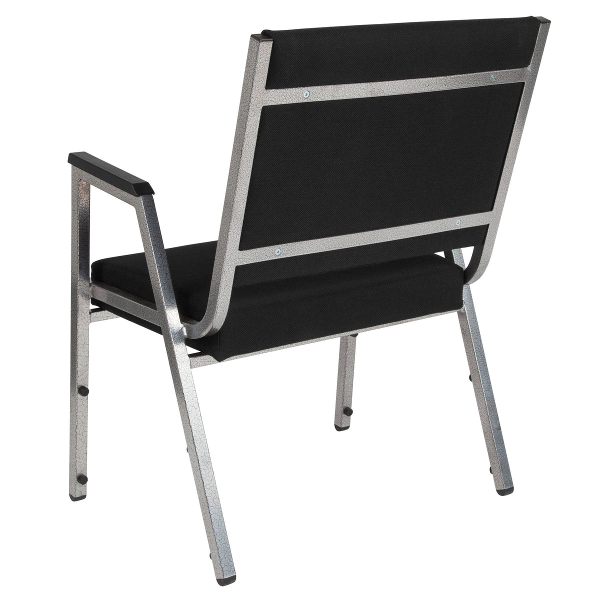 Flash Furniture XU-DG-60443-670-1-BK-GG 1000 lb. Rated Black Antimicrobial Fabric Bariatric Medical Reception Arm Chair - View 3