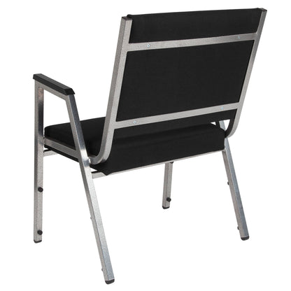 Flash Furniture XU-DG-60443-670-1-BK-GG 1000 lb. Rated Black Antimicrobial Fabric Bariatric Medical Reception Arm Chair - View 3