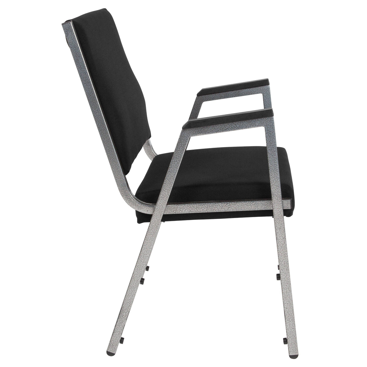 Flash Furniture XU-DG-60443-670-1-BK-GG 1000 lb. Rated Black Antimicrobial Fabric Bariatric Medical Reception Arm Chair - View 4