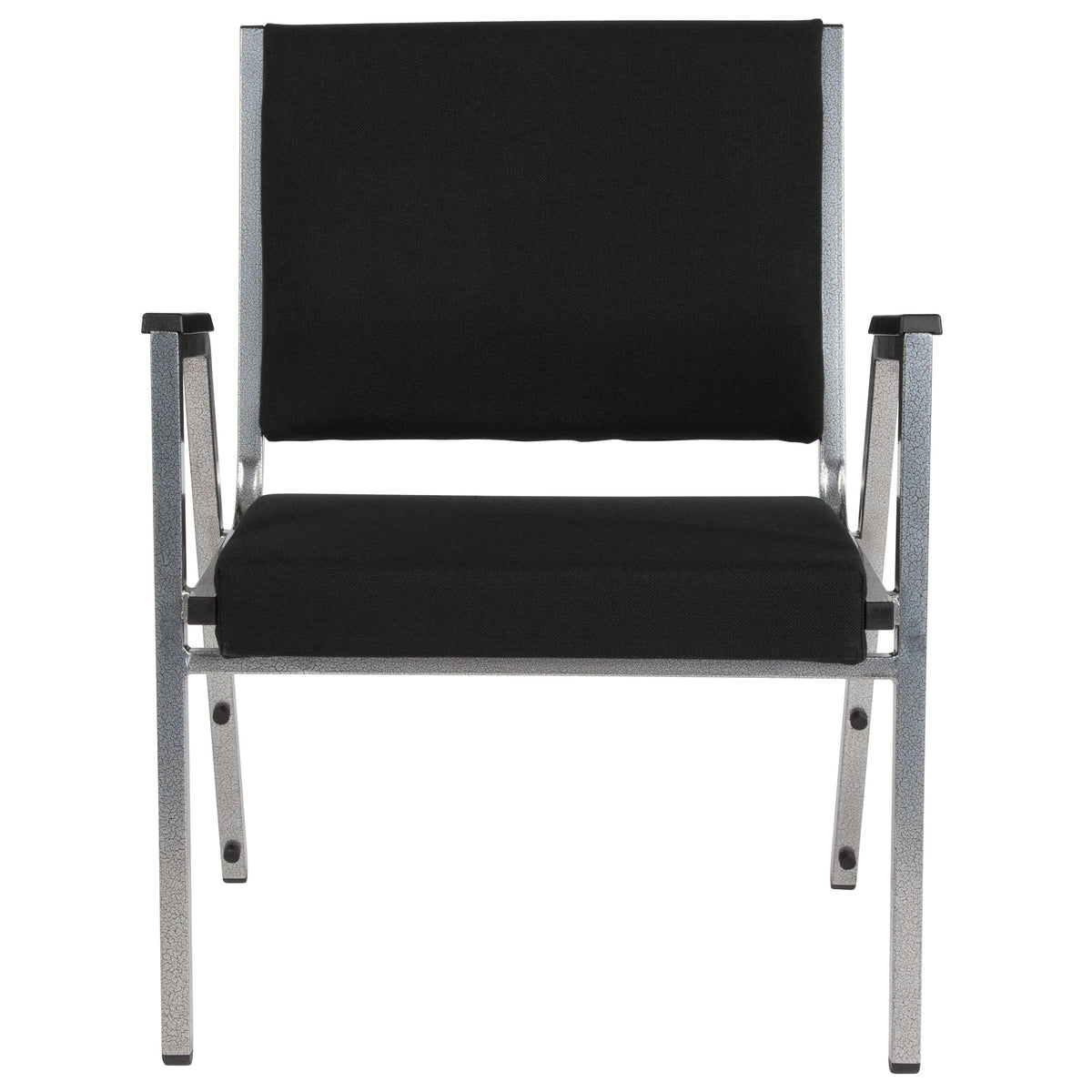 Flash Furniture XU-DG-60443-670-1-BK-GG 1000 lb. Rated Black Antimicrobial Fabric Bariatric Medical Reception Arm Chair - View 5