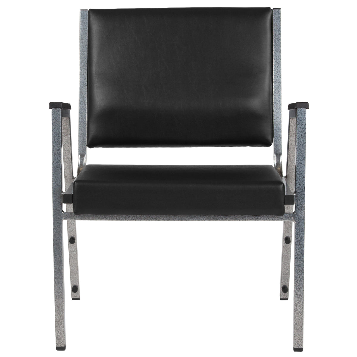 Flash Furniture XU-DG-60443-670-1-BK-VY-GG 1000 lb. Rated Black Antimicrobial Vinyl Bariatric Medical Reception Arm Chair - View 8