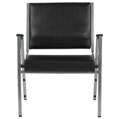 Flash Furniture XU-DG-60443-670-1-BK-VY-GG 1000 lb. Rated Black Antimicrobial Vinyl Bariatric Medical Reception Arm Chair - View 8