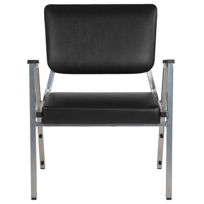Flash Furniture XU-DG-60443-670-2-BV-GG 1000 lb. Rated Black Antimicrobial Vinyl Bariatric Medical Reception Arm Chair - View 8