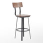 Flash Furniture XU-DG-60582B-ANTCPR-GG Ant Copper Restaurant Barstool with Wood Seat & Back & Gray Powder Coat Frame (Antique Copper) - Main view