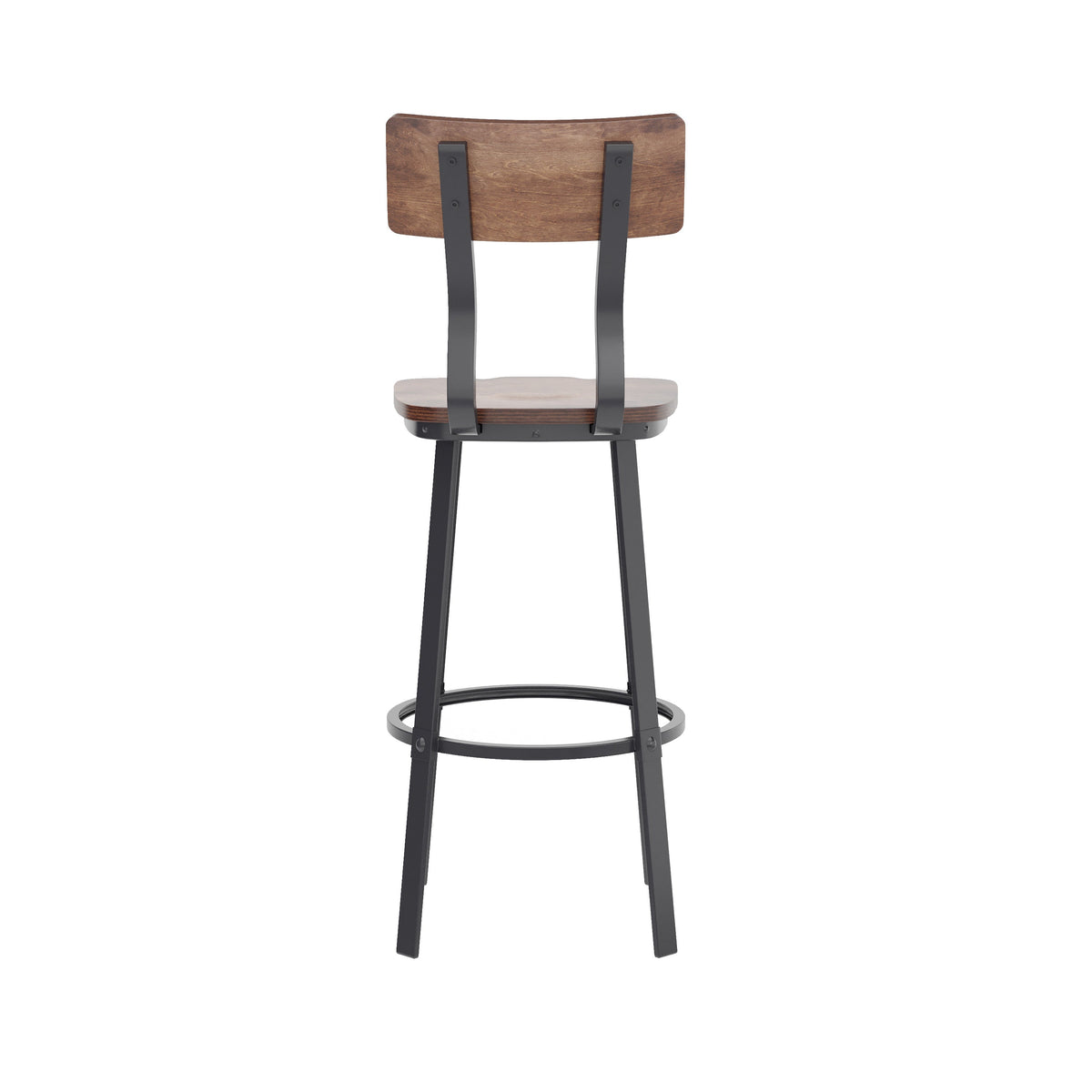 Flash Furniture XU-DG-60582B-ANTCPR-GG Ant Copper Restaurant Barstool with Wood Seat & Back & Gray Powder Coat Frame (Antique Copper) - View 6